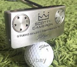 Scotty Cameron. Studio Select Squareback No. 1. (33.5) With Head Cover