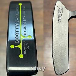 Scotty Cameron Studio Stainless Newport 2.5 Putter LEFTY Xtreme Dark Finish