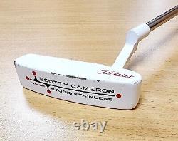 Scotty Cameron Studio Stainless Newport 303 Custom Putter Candy White 129558