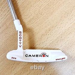 Scotty Cameron Studio Stainless Newport 303 Custom Putter Candy White 129558