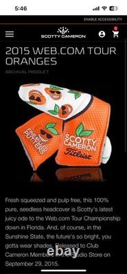 Scotty Cameron Tour Oranges Blade Cover Super Rare Putter Cover Used