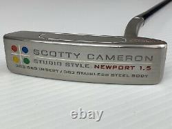 Titleist Scotty Cameron Studio Style Newport 1.5 303 GSS Insert RH 33 New Grip