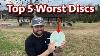 Top 5 Worst Discs According To Disc Golfers